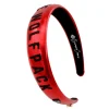 NC State Red Thin Embroidered Headband-Brianna Cannon Outlet