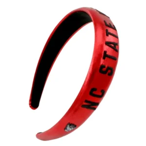 NC State Red Thin Embroidered Headband-Brianna Cannon Outlet
