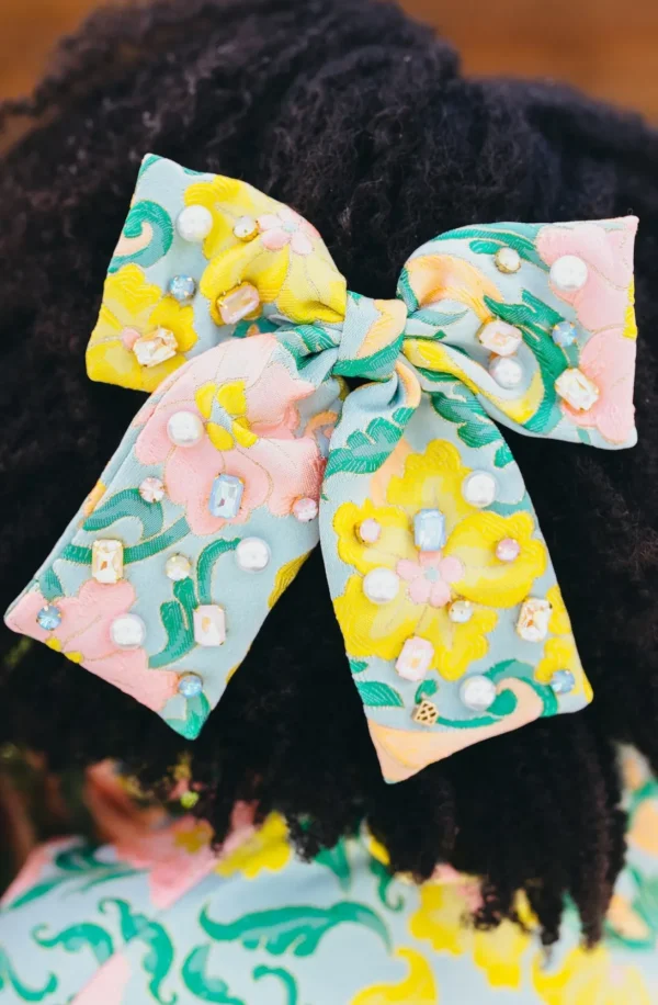 Neon Paradise Bow Barrette-Brianna Cannon New