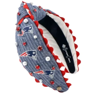 New England Patriots Adult Cross Stitch Headband-Brianna Cannon Clearance
