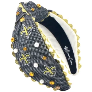 New Orleans Saints Adult Cross Stitch Headband-Brianna Cannon Hot
