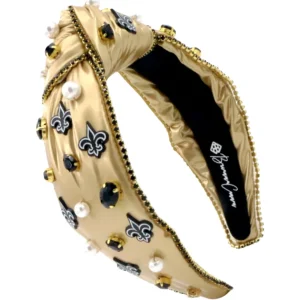 New Orleans Saints Gold Logo Headband-Brianna Cannon Discount