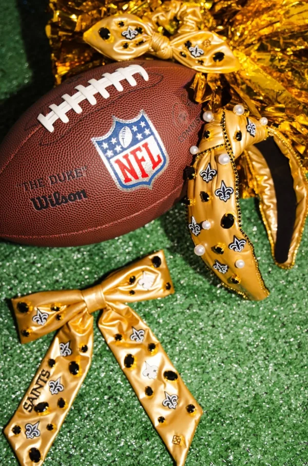 New Orleans Saints Gold Logo Headband-Brianna Cannon Discount