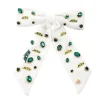 New York Jets White Bow Barrette-Brianna Cannon Best