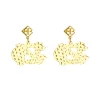 North Carolina Gold Logo Earring with BC Logo-Brianna Cannon Best
