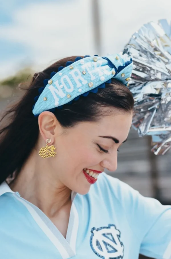 North Carolina Gold Logo Earring with BC Logo-Brianna Cannon Best