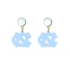 North Carolina Mini Blue Logo Earrings-Brianna Cannon Hot