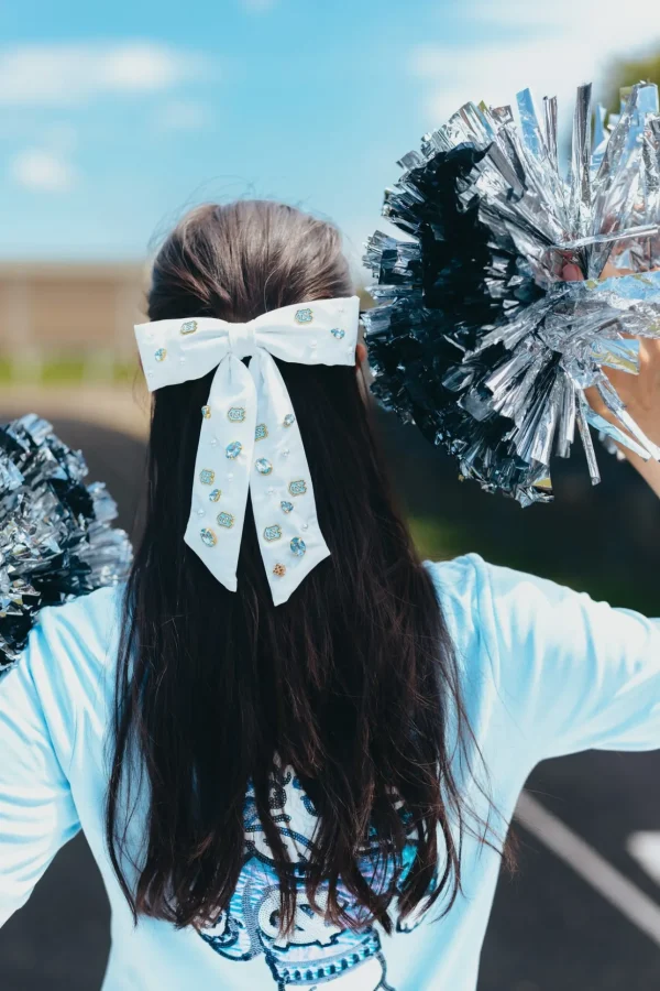 North Carolina White Bow Barrette-Brianna Cannon Best