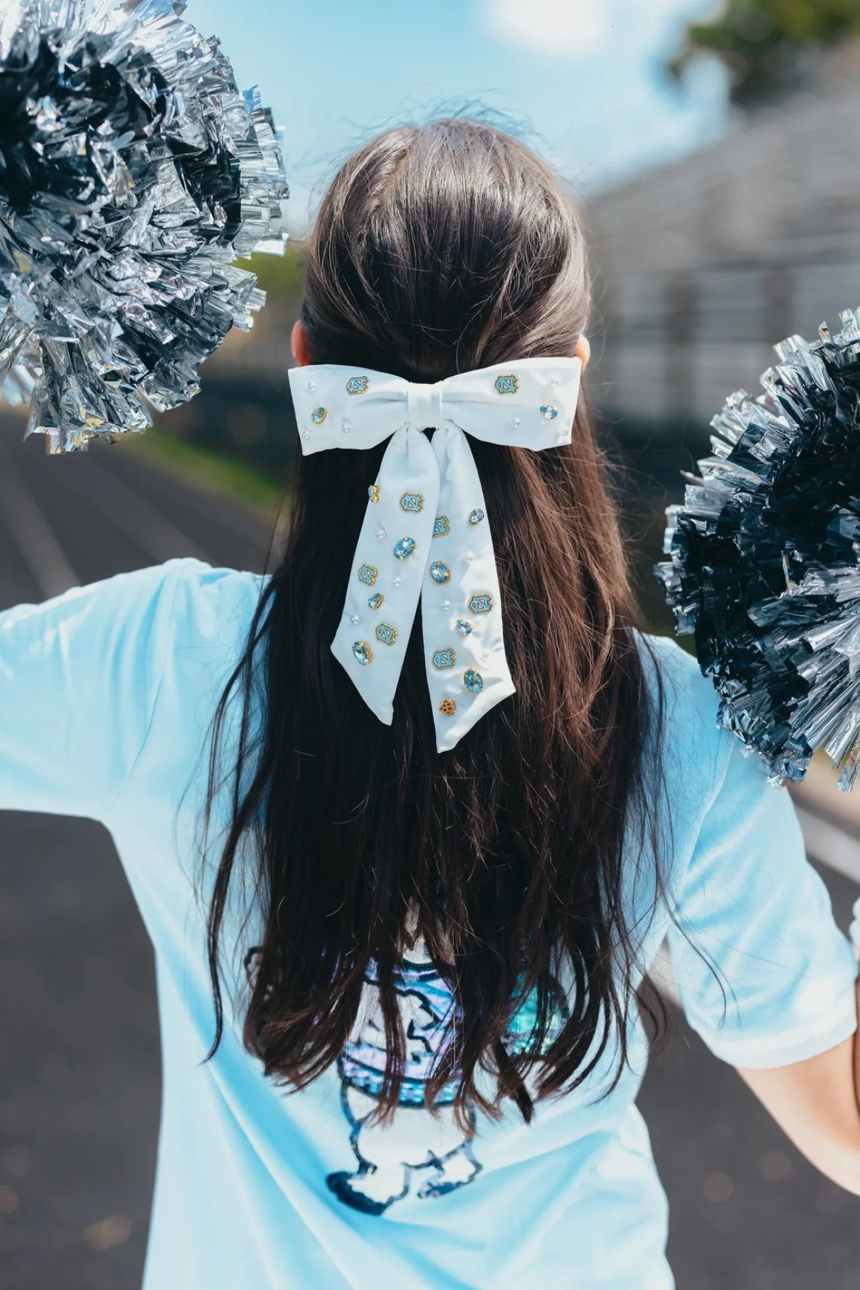 north_carolina_white_bow__2.webp North Carolina White Bow Barrette-Brianna Cannon Best