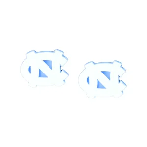 North Carolina White Logo Stud Earrings-Brianna Cannon Hot