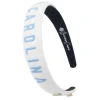 North Carolina White Thin Embroidered Headband-Brianna Cannon Discount