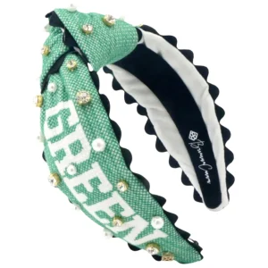 North Texas Adult Size MEAN GREEN Cross Stitch Headband-Brianna Cannon Discount