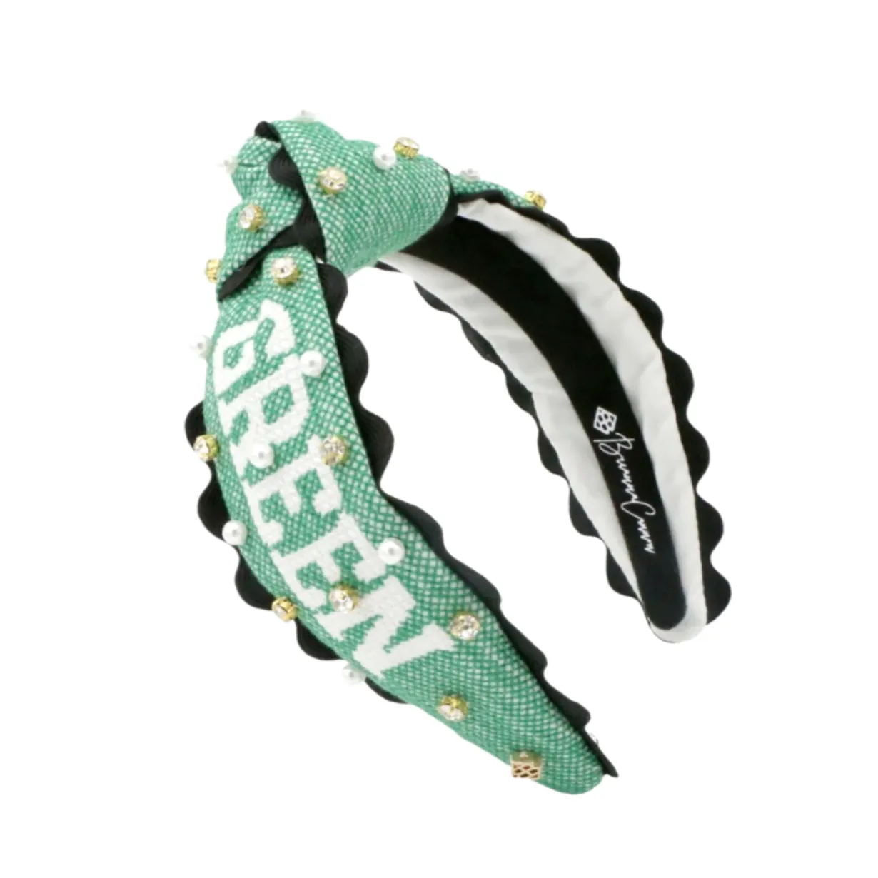 north_texas_child_size_me_0.webp North Texas Child Size MEAN GREEN Cross Stitch Headband-Brianna Cannon Best