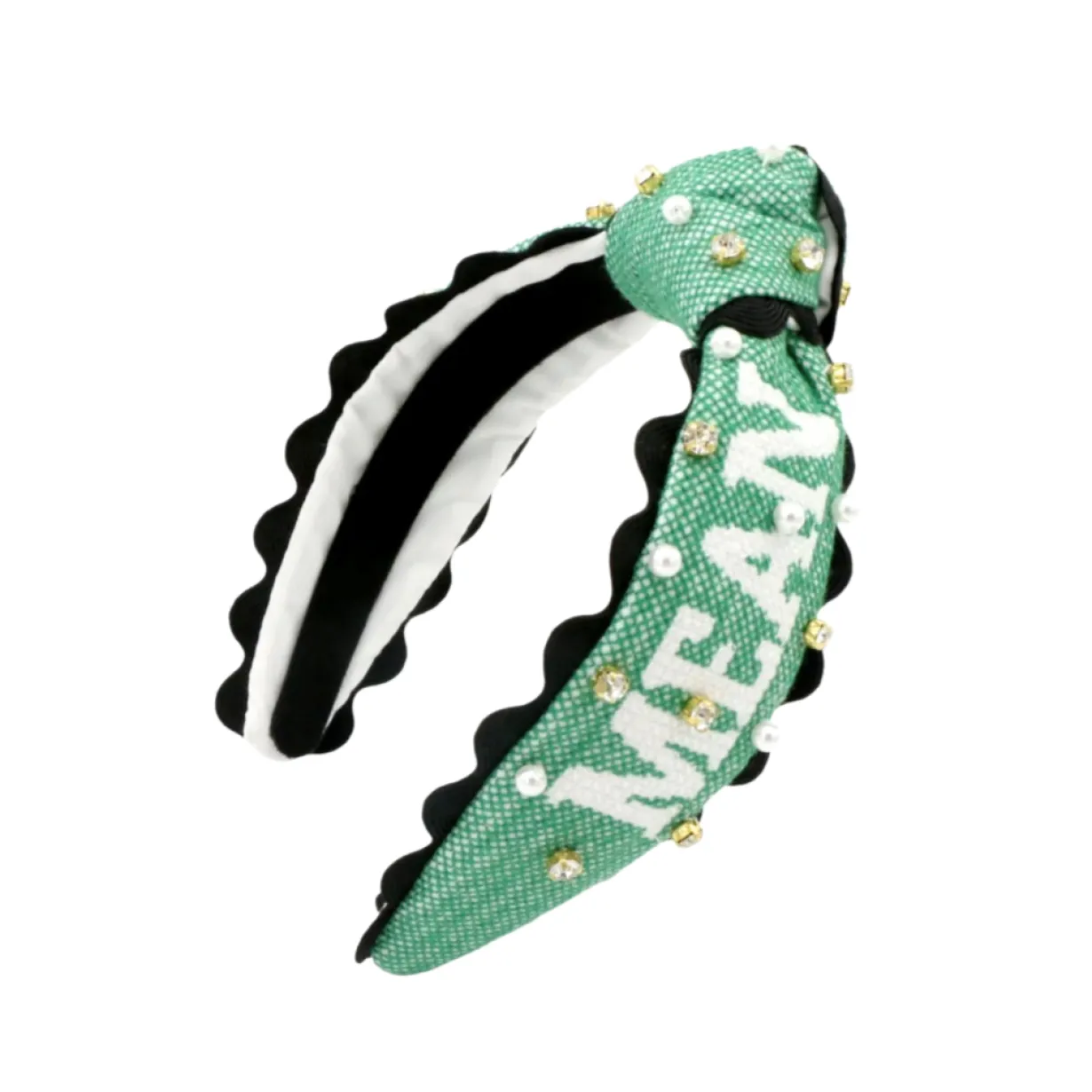 north_texas_child_size_me_1.webp North Texas Child Size MEAN GREEN Cross Stitch Headband-Brianna Cannon Best