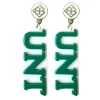 North Texas Green UNT Earrings-Brianna Cannon Sale