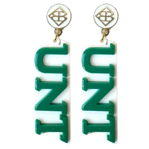 North Texas Green UNT Earrings-Brianna Cannon Sale