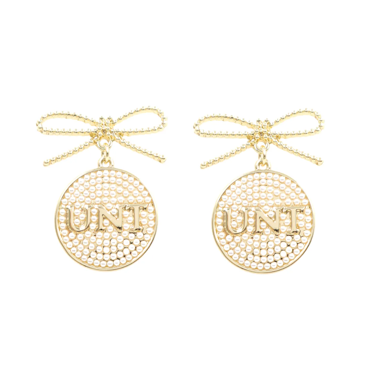 north_texas_pearl_bow_med_0.webp North Texas Pearl Bow Medallion Earrings-Brianna Cannon Clearance