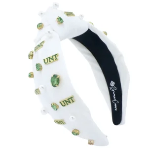 North Texas White Logo Charm Headband-Brianna Cannon Best