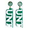 North Texas White UNT Earrings-Brianna Cannon Fashion
