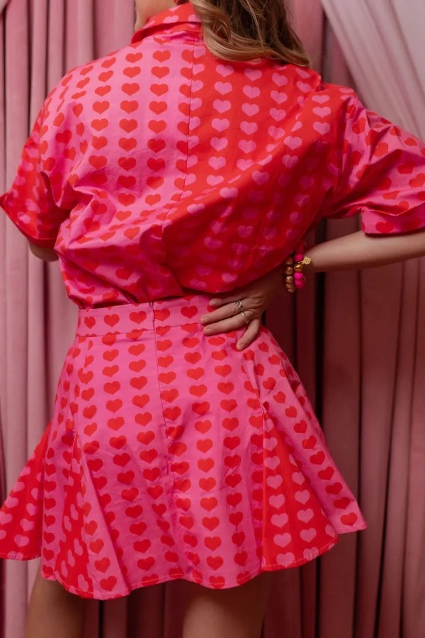 Oh My Hearts Button-Down Shirt-Brianna Cannon Online