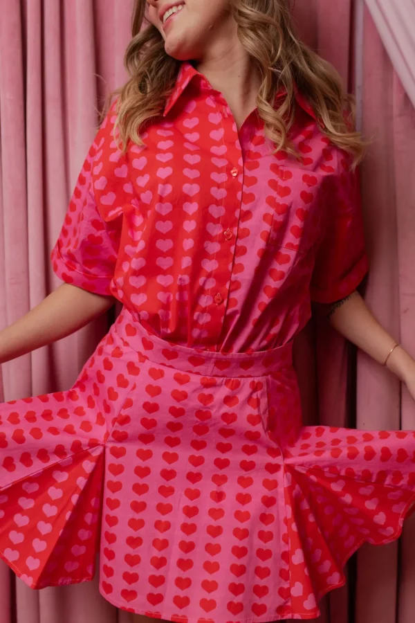 Oh My Hearts Pleated Skirt/Skort-Brianna Cannon Sale