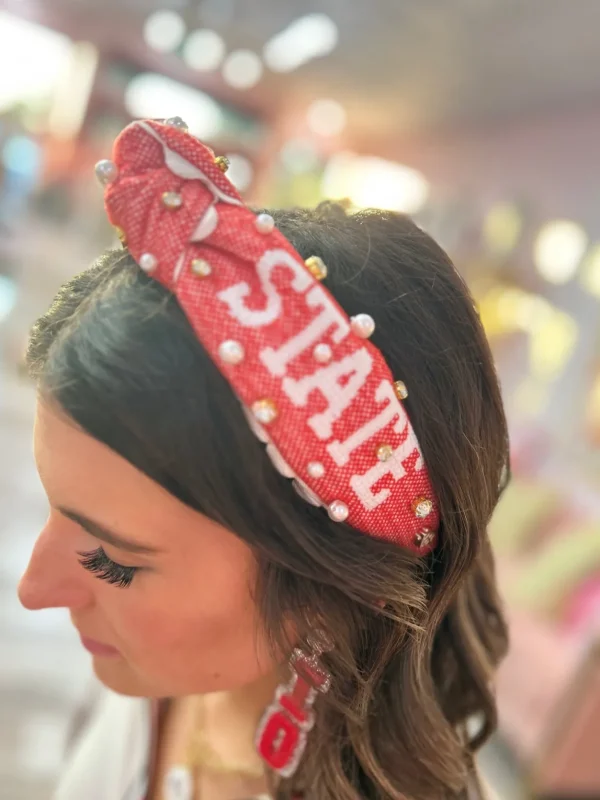 Ohio State Adult Cross Stitch Headband-Brianna Cannon Sale