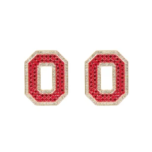Ohio State Pavé Logo Studs-Brianna Cannon Sale