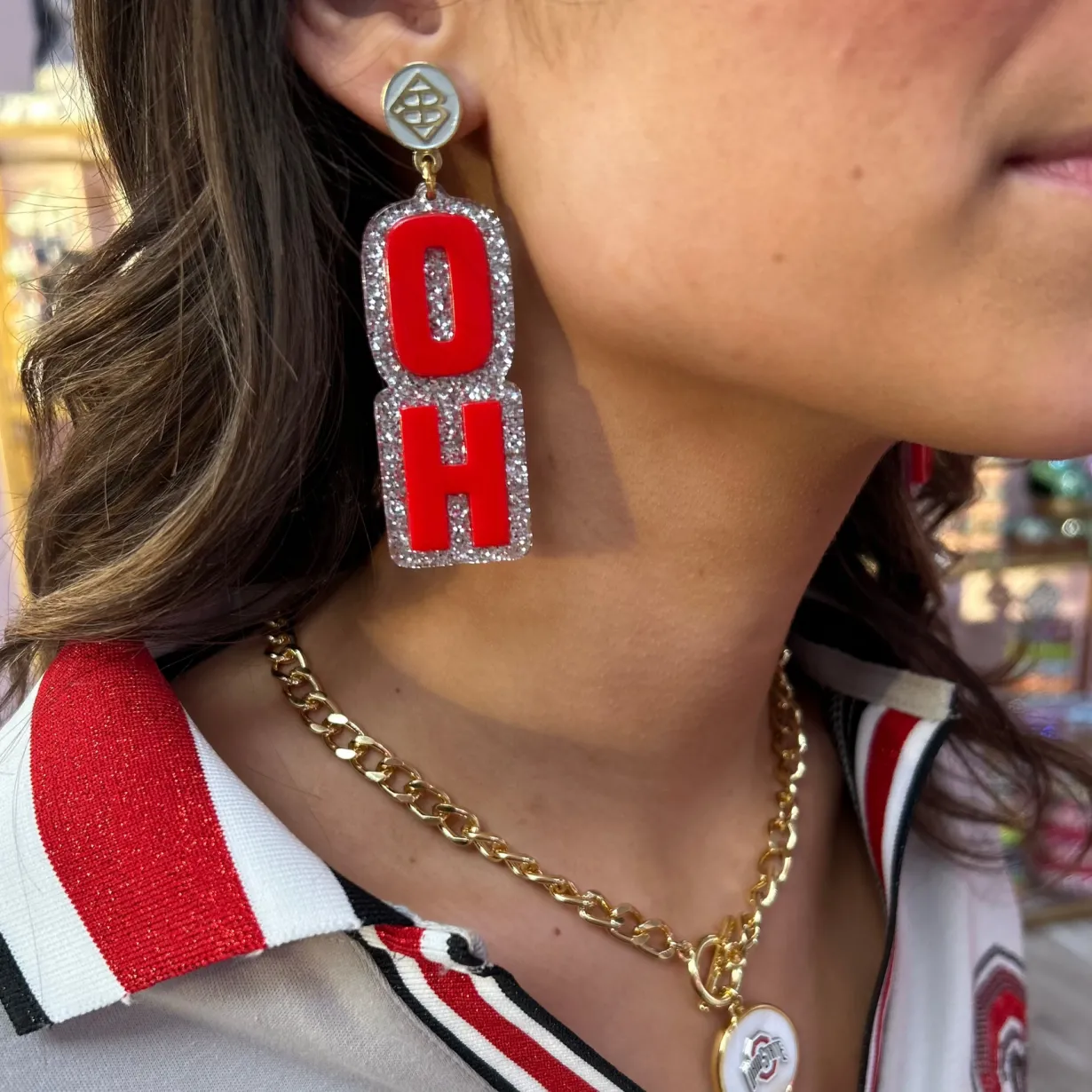 ohio_state_red_ohio_earri_1.webp Ohio State Red OHIO Earrings-Brianna Cannon Fashion