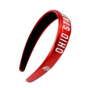 Ohio State Scarlet Thin Embroidered Headband-Brianna Cannon Sale