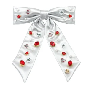 Ohio State Silver Bow Barrette-Brianna Cannon Hot