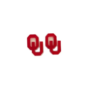 Oklahoma Crimson and White OU Studs-Brianna Cannon Hot