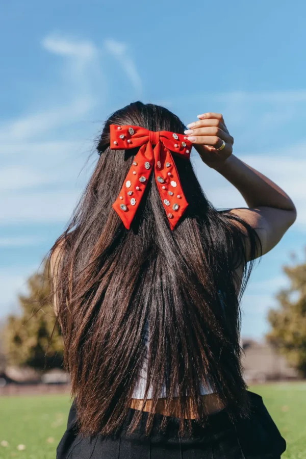 Oklahoma Crimson Bow Barrette-Brianna Cannon New