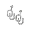 Oklahoma Silver Logo Earring with BC Logo-Brianna Cannon Hot