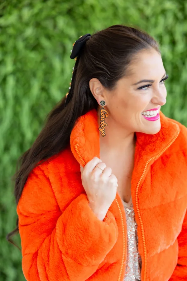 Oklahoma State Cowboys Earrings-Brianna Cannon Best