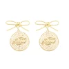 Oklahoma State Logo Pearl Medallion Earring-Brianna Cannon Hot
