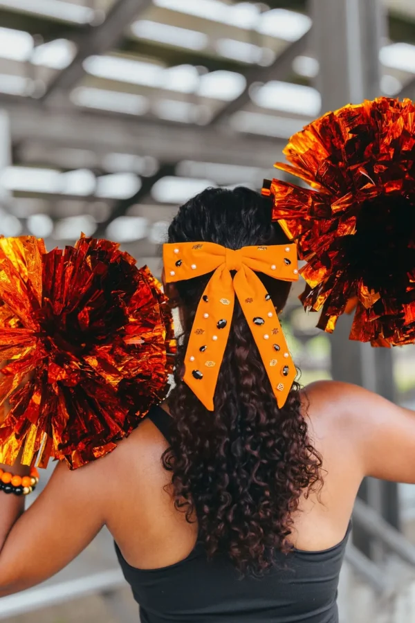 Oklahoma State Orange Bow Barrette-Brianna Cannon Best