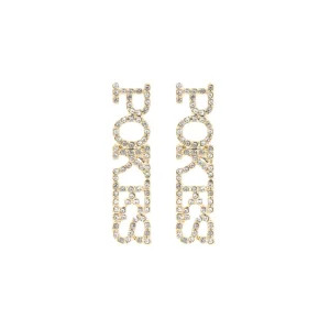 Oklahoma State POKES Pavé Rhinestone Stud Earrings-Brianna Cannon Sale
