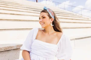 Ole Miss Adult Size HOTTY TODDY Cross Stitch Headband-Brianna Cannon Sale