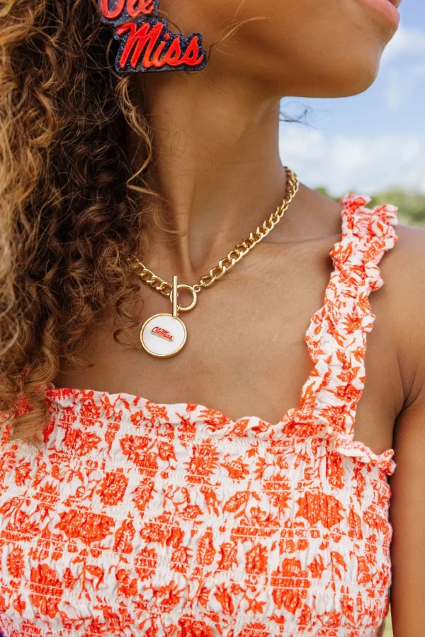 Ole Miss Logo Necklace-Brianna Cannon Best