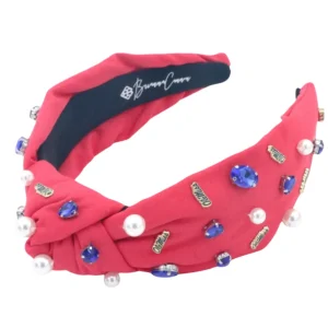 Ole Miss Red Logo Headband-Brianna Cannon Discount