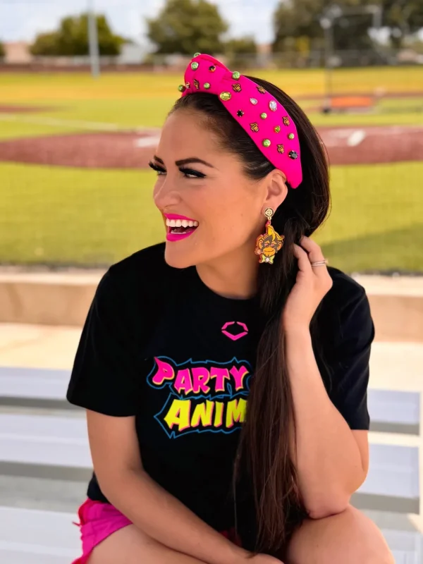 Party Animals Logo Earrings-Brianna Cannon Clearance