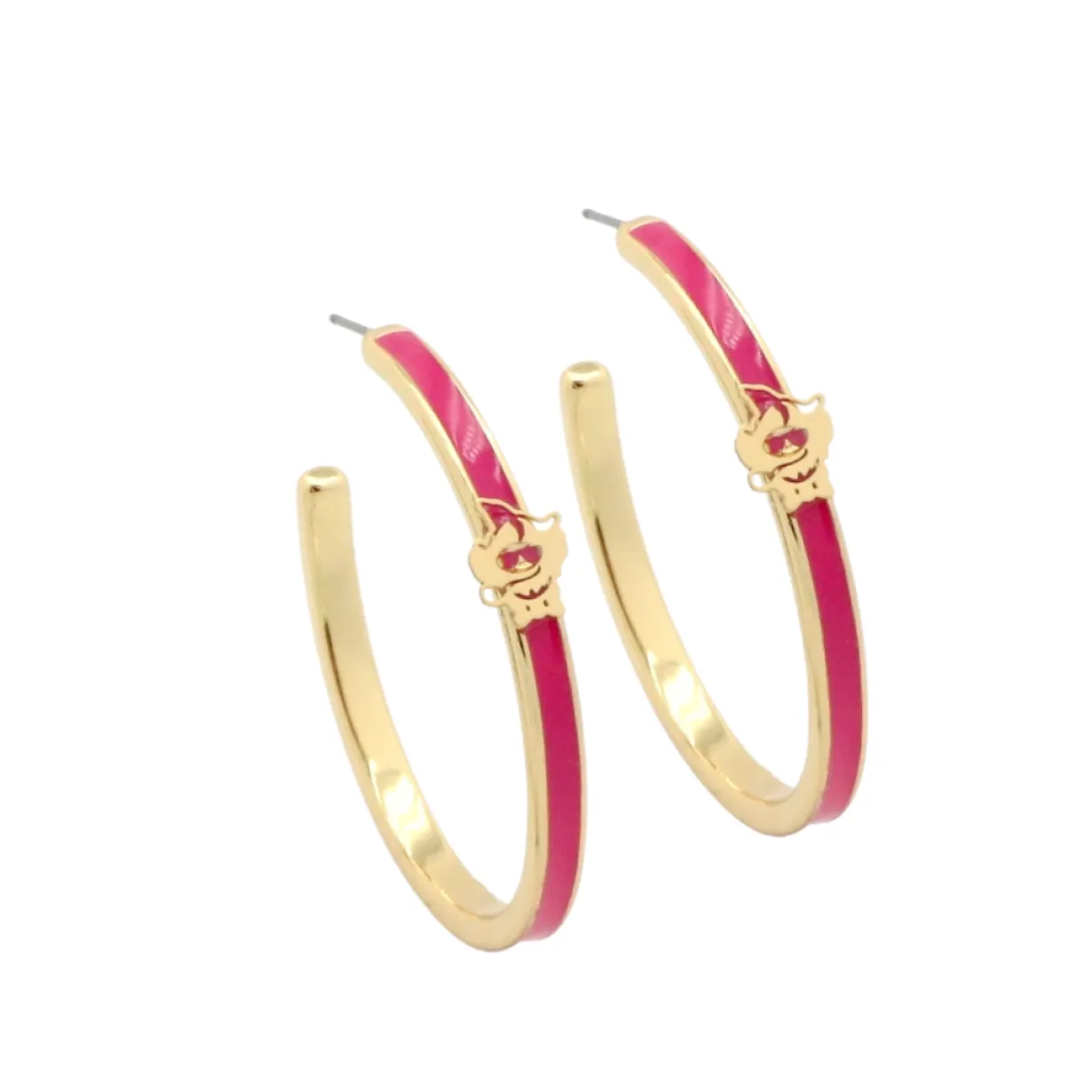 party_animals_logo_hoop_e_0.webp Party Animals Logo Hoop Earrings-Brianna Cannon Discount
