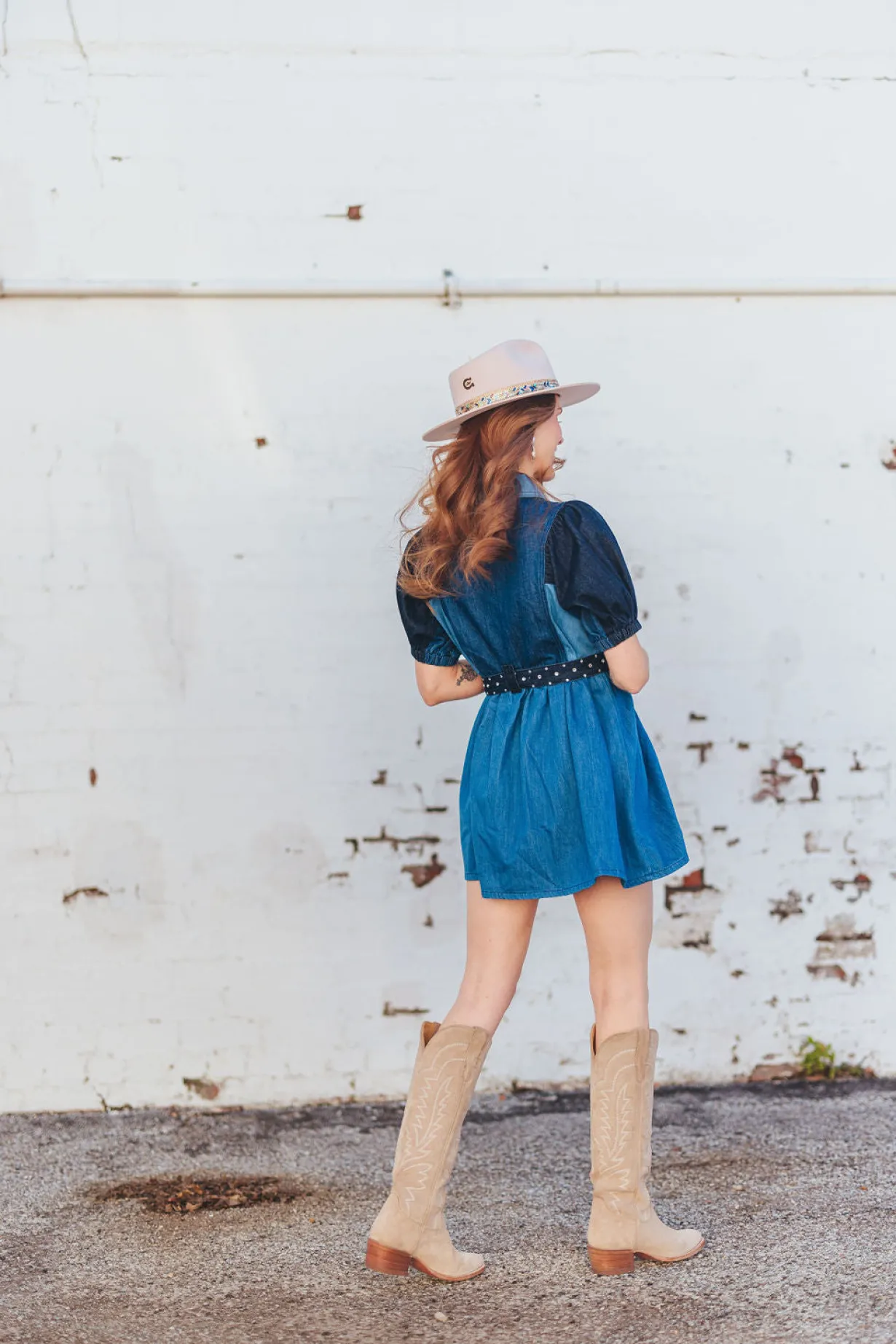 patchwork_denim_dress_wit_3.webp Patchwork Denim Dress with Belt-Brianna Cannon Online