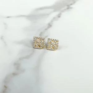 Pavé Logo Studs-Brianna Cannon Online