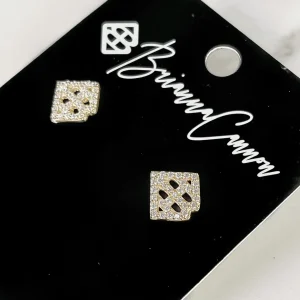 Pavé Logo Studs-Brianna Cannon Online