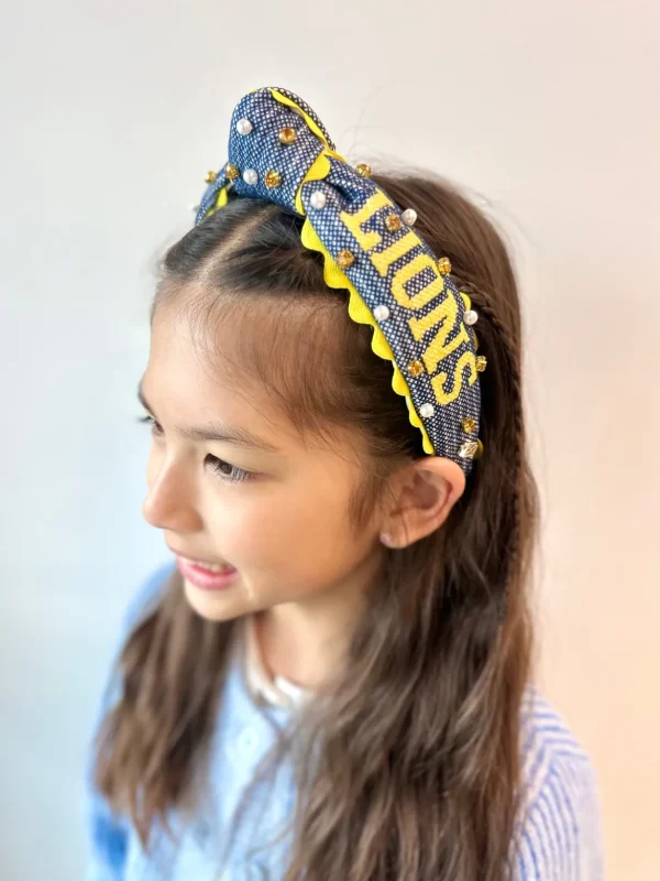 PCA Child Size Cross-stitch Headband With Crystals & Pearls-Brianna Cannon Hot