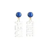 Penn State Mini White Earrings-Brianna Cannon Clearance