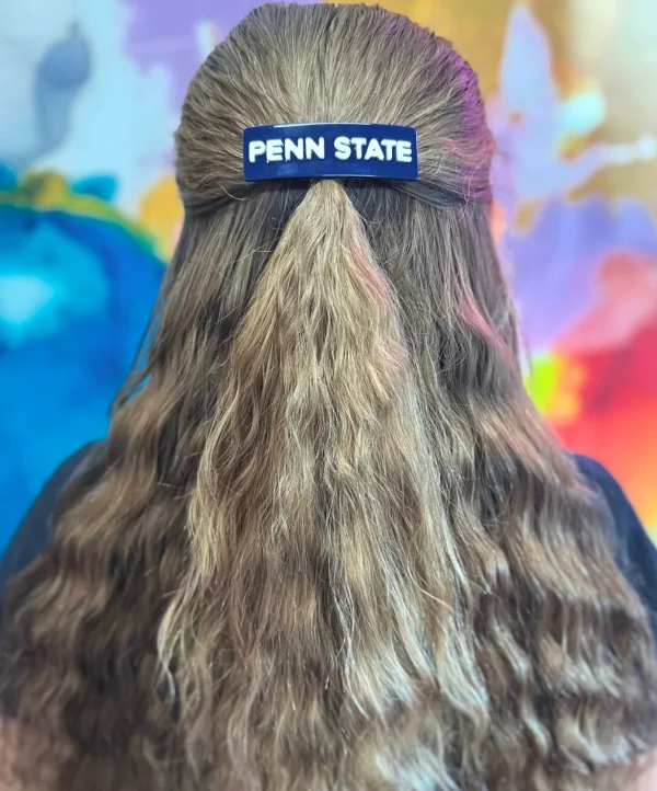 Penn State Navy PENN STATE Rectangle Barrette Clip-Brianna Cannon Hot