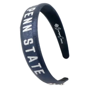 Penn State Navy Thin Embroidered Headband-Brianna Cannon Discount