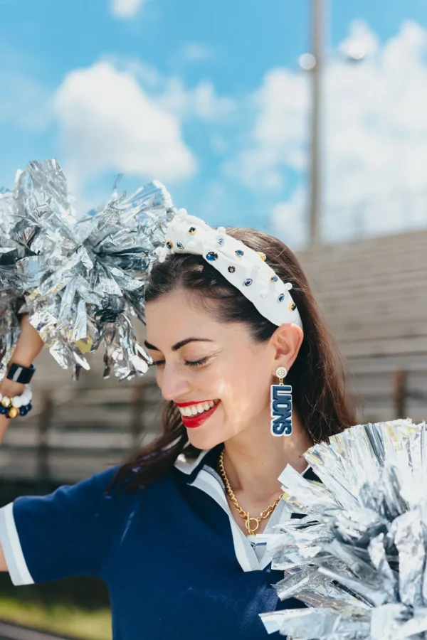 Penn State White Logo Headband-Brianna Cannon Hot